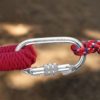 EMEKIAN Oval Indoor Outdoor Climbing Carabiner, Screw Locking Heavy Duty Safety Caribeener Clips, 25 KN (5600 LBS) for Hammock, Rope, Hiking, Camping - Image 5