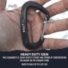 RALLT Wire Gate Carabiners 12kN, Screw Gate Carabiners 24kN, Auto-Locking Carabiners 12kN- Heavy Duty Carabiner Clip for Hiking, Hammock, Backpacking- Lightweight, No Rust Aluminum Camping Accessories - Image 5