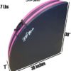 FitMats 5Ft Wide Foldable Circular Exercise and Dance Pole Cushion. Cross Linked EPE Foam Safety Padding Portable Crash Mat w/PU Leather Skid Proof Covering for Superior Durability!(Pink/Black) - Image 4