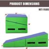 Gymnastics Mat Tumbling Mat for Home 48"x24" Incline Mat with Handles Folding Wedge mats for Tumbling Yoga,Gym,Core Workouts,Stretching - Image 7