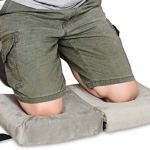 Memory Foam Extra Thick Kneeling Cushion Pad- Garden Kneeler for Gardening, Bath Kneeler for Baby Bath, Knee Mat for Work, Extra Large 22x 12 Inch, Thick 2.9 Inch (Gray)