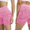VOYJOY Camo Seamless Shorts High Waist Yoga Shorts Workout Shorts for Womens - Image 4