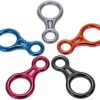 MengK 35KN Rescue Figure 8 Descender Outdoor O-Ring Hook Rappel Device for Rappelling Belaying Rock Climbing - Image 4