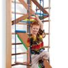Dani LLC Wall Bars KN-03-220, 87 in Wooden Swedish Ladder Set: Pull Up Bars, Rings, Trapeze, Plank, Horizontal and Rope for Training Physical Therapy - Used Homes, Gyms, Clinic, Schools - Image 3