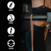 4KOR Fitness 41” Resistance Loop Band - Pair of 2 Orange Bands (5 to 15 Pounds - 0.25 inches Wide) for Mobility, Yoga, Physical Therapy, Home or Gym Workouts and More - Image 3
