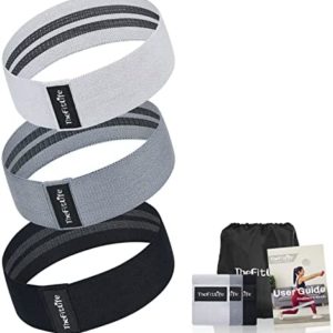 TheFitLife Resistance Exercise Bands for Women - Fabric Workout Bands for Booty, Hip, Glute, Leg, Thigh, Squat, Butt Lift Excersize and Fitness Loop Bands for Home Gym, Stretching