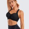 SYROKAN High Impact Sports Bras for Women High Support Underwire Racerback Adjustable Straps Bounce Control Running Workout - Image 4