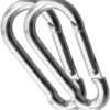30Pack Heavy Duty Spring Snap Hooks 4Inch, 3/8” Carabiner Clips for Swing, Large Steel Chain Quick Links Safety Buckle Connector for Hammock Fitness Gym Outdoor Boating, M10 Snap Hook Carabiners - Image 4