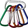 WODE Shop 40 Pieces Locking Carabiner, D-Shaped Carabiner Aluminum Keychain Clip Hook for Camping Hiking (5 Colors) - Image 4