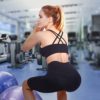 Grace Form Strappy Sports Bra for Women, Yoga Bra Padded High Impact Push Up Athletic Running Sports Bra Workout Top - Image 4