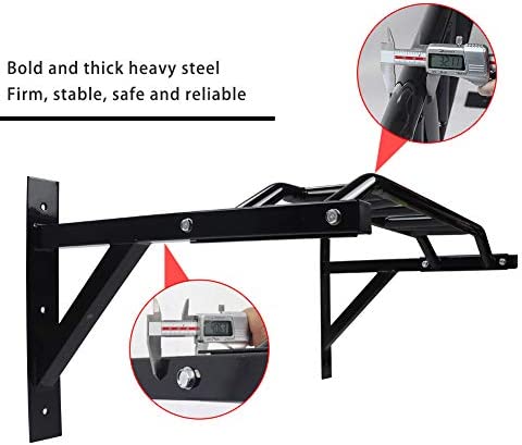 NEWAN Pull Up Bar Wall Mounted Chin Up Bar Multi-Grip Full Body Strength Training Workout Dip Bar,Power Tower Set Support to 440Lbs - Image 2