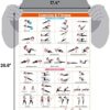 Workout Posters Gym Posters Exercise Posters for Home Gym Yoga Posters Wall Charts Body Shred Resistance Band Fitness Weight-loss Charts 17.4 x 26.6" - Image 4