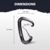 RALLT Wire Gate Carabiners 12kN, Screw Gate Carabiners 24kN, Auto-Locking Carabiners 12kN- Heavy Duty Carabiner Clip for Hiking, Hammock, Backpacking- Lightweight, No Rust Aluminum Camping Accessories - Image 3