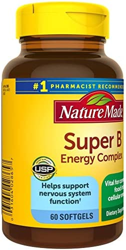 Nature Made Super B Energy Complex, Dietary Supplement for Brain Cell Function Support, 60 Softgels, 60 Day Supply - Image 8