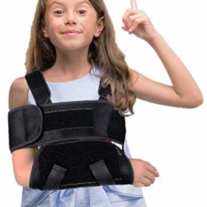 DouHeal Medical Kids Arm Sling, Breathable, Cool, Soft & Comfort, Adjustable, Toddler Children Pediatric Rotator Cuff, Elbow Support for Broken, Fractured Arm & Shoulder Injury, Immobilizer Band