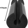 REEHUT Squat Pad Barbell Pad for Squats, Lunges and Hip Thrusts - Foam Sponge Pad Provides Relief to Neck and Shoulders While Training - Fit Standard and Olympic Bars Perfectly Black - Image 4