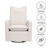 Babyletto Cali Pillowback Swivel Glider in Performance Cream Eco-Weave, Water Repellent & Stain Resistant, Greenguard Gold and CertiPUR-US Certified - Image 4