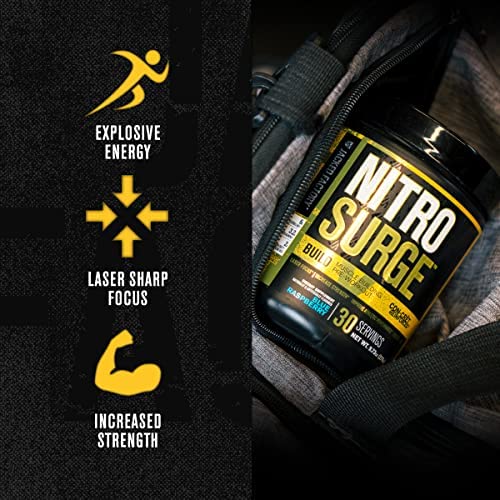 Nitrosurge Build Muscle Building Pre Workout with Creatine - Con Cret Creatine Pre Workout Powder & elevATP for Intense Energy, Powerful Pumps, & Endless Endurance - 30 Servings, Arctic White - Image 4