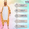Adult Onesie Halloween Costume - Animal and Sea Creature - Plush One Piece Cosplay Suit for Adults, Women and Men FUNZIEZ! - Image 4