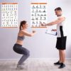 Workout Posters Gym Posters Exercise Posters for Home Gym Yoga Posters Wall Charts Body Shred Resistance Band Fitness Weight-loss Charts 17.4 x 26.6" - Image 7