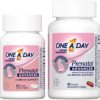 One A Day Women’s Prenatal Advanced Complete Multivitamin with Brain Support* with Choline, Folic Acid, Omega-3 DHA & Iron for Pre, During and Post Pregnancy, 60+60 Count (120 Count Total Set) - Image 2