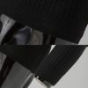 WOCACHI Mens Turtleneck Knitted Sweater Pullover 1/4 Zip Up Neck Stand Collar Winter Warm Slim Fit Lightweight Jumpers - Image 3