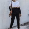 Women's 2 Piece Outfits Crewneck Long Sleeve Tops Long Sweatpants Jogging Suit Sweatsuits Tracksuits - Image 5