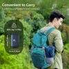 AKASO Camping Sleeping Pad Built-in Foot Pump Inflatable Sleeping Mat with Pillow Compact Ultralight Waterproof Camping Air Mattress for Backpacking Hiking Tent-Green - Image 5