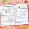 Clever Fox Wellness Planner - Weekly & Daily Health and Wellness Log, Food Journal & Meal Planner Diary for Calorie Counting, Notebook for Medical Condition Tracking, A5-Sized - Orange - Image 4
