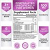 Women’s Probiotic Gummies with Cranberry, Vegan Probiotic Strains, 3 Billion CFU Guaranteed, Supports Digestive, Immune, Urinary, & Vaginal Health, Nature's Non-GMO Gummy - 60 Gummies - Image 2