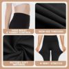 CAMPSNAIL 4 Pack Leggings with Pockets for Women - High Waisted Soft Tummy Control Slimming Black Yoga Pants Workout Running - Image 3