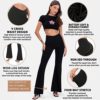 we fleece Women's Casual Bootleg Yoga Pants - Flare Leggings for Women High Waisted V Crossover Workout Pants - Image 5