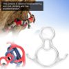 Hinzonek Bull Horn 8‑Shape Descender De Control Device Downhill Climbing 0 Climbing Supplies Rappelling Devices Descender de Control Device Stainless Steel Belay Device Bull Horn Shape Descender - Image 6