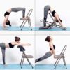 BXUFEI Yoga Chair Foldable,Chair Auxiliary Tools Backless Standard Props Practice Body Activities Balanced Headstand Bench for Family, Gym - Image 2