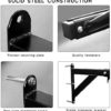 Aoneky Wall Mounted Multi Grip Pull Up Bar, Multifunctional Heavy Duty Chin Up Bar Station for Indoor Home Gym Crossfit Training Fitness Exercise and Workout - Image 5