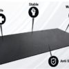 Rubber King All-Purpose Fitness Mats - A Premium Durable Low Odor Exercise Mat with Multipurpose Functionality Indoor/Outdoor (3' x 4', 5mm) - Image 3