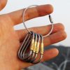 EKLOEN 5pcs Mini Titanium Locking Carabiner, Perfect D-Ring for Outdoor and Indoor Use - Image 7
