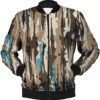 Mens Autumn Winter Casual Sports Woven Street Jungle Stand Collar Zip Jacket Mens Hiking Clothes - Image 2