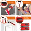 Coolrunner 14 PCS Resistance Bands Set, Exercise Tubes, 20lbs to 40lbs Workout Bands with Handles Protective Nylon Sleeves Door Anchor Ankle Strap, Elastic Exercise Bands for Men Women - up to 150lbs - Image 6