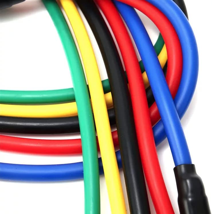 Proper Productions Fit Bandz Resistance Bands Set, Exercise Bands with Handles, Training Tubes with Door Anchor & Ankle Straps for Resistance Training, Physical Therapy, Home Workout - Image 4