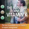 Bronson Vitamin K2 as MK-7 Menaquinone 100 mcg Non-GMO, 120 Capsules - Image 4