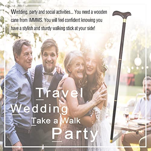IMMMS Walking Cane -Natural Ebony Wood, Foldable, Heavy Duty, with Travel Bag - Handcrafted wooden cane, Canes for Men & Women, Walking Stick, Canes for Seniors & Adults Balance Fashionable and Strong - Image 5