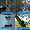 EMEKIAN Oval Indoor Outdoor Climbing Carabiner, Screw Locking Heavy Duty Safety Caribeener Clips, 25 KN (5600 LBS) for Hammock, Rope, Hiking, Camping - Image 6