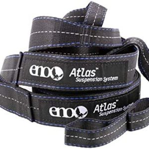 ENO, Eagles Nest Outfitters Atlas Hammock Straps, Suspension System with Storage Bag, 400 LB Capacity, 9' x 1.5/.75", Black/Royal
