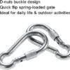 PROND Locking Carabiners, Heavy Duty Carabiner, 316 Stainless Steel Screw Lock Carabiner Hooks - Image 3