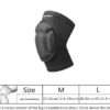 ONTYZZ Knee Pads with Non-Slip Bandage Thickening Anti-Collision EVA Sports Knee Pads for Volleyball Basketball Football Dancing Working Gardening Cleaning Breathable Knee Pads for Men Women Black/M - Image 2