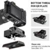 SmallRig Camera Base Plate with Rod Rail Clamp, Baseplate for Sony A6500 A6600 A6300, for Panasonic GH5 GH6, for Sony A7 Series, for Canon R5 R6, Both for Cameras & Cages - 1674 - Image 4