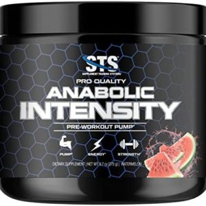 STS Anabolic Intensity Pre Workout. with B6, B12, Beta Alanine and Caffeine for Intense Pumps, Energy and Stamina Without a Crash. 25 - Servings