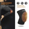 ONTYZZ Knee Pads with Non-Slip Bandage Thickening Anti-Collision EVA Sports Knee Pads for Volleyball Basketball Football Dancing Working Gardening Cleaning Breathable Knee Pads for Men Women Black/M - Image 4