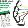 Resistance Bands with Handles by PXT360 | Complete Set of 5 Heavy Weights Exercise Tube Band from 5 to 50 pounds | Physical Therapy Recommended | Great for arms and Shoulders Workout and Strength - Image 3